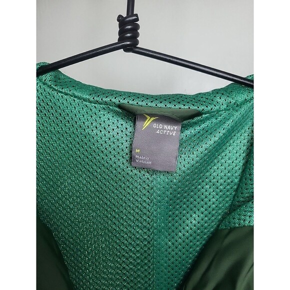 Old Navy Active Women's Green Water Resistant Hooded Rain Jacket Size Med *Read - Picture 2 of 9